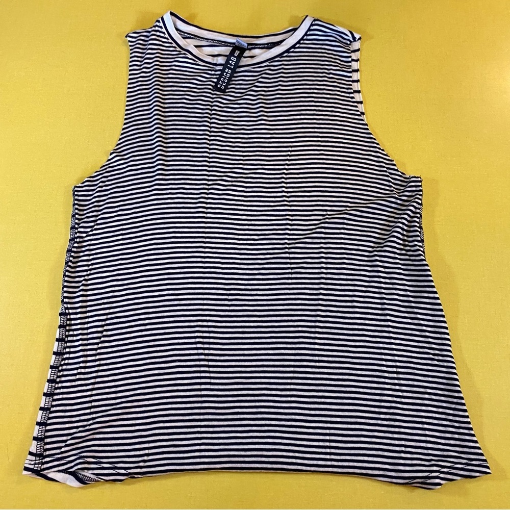 Super cool fine striped Design Lab swing tank top XS TP EUC